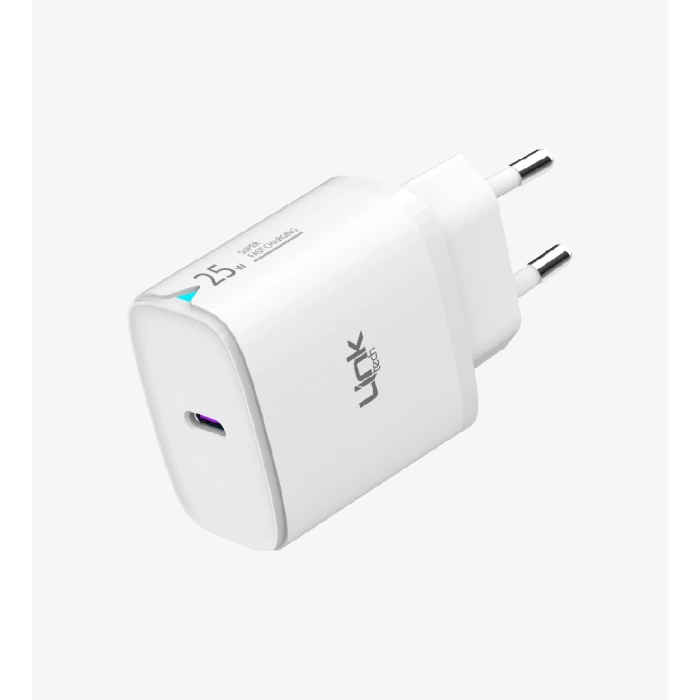 LİNKTECH Pd Type-C & Type-C Kablolu Şarj Aleti Set BEYAZ 25w Pd/Pd  3.0