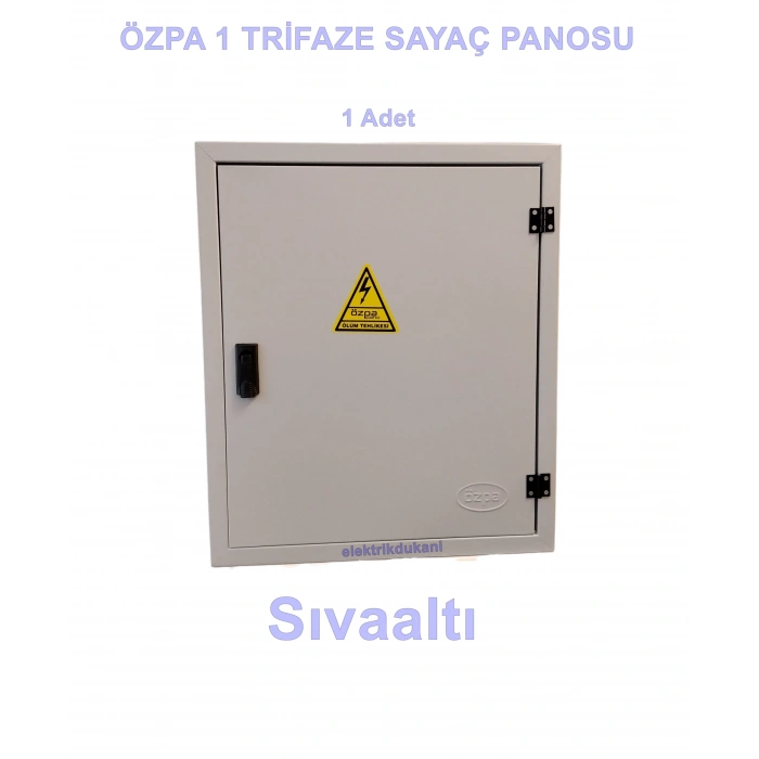 ÖZPA 1502 Sıva Altı 1 Trifaze Sayaçlı Pano 30 Otomatlı Pako Yeri S.A.