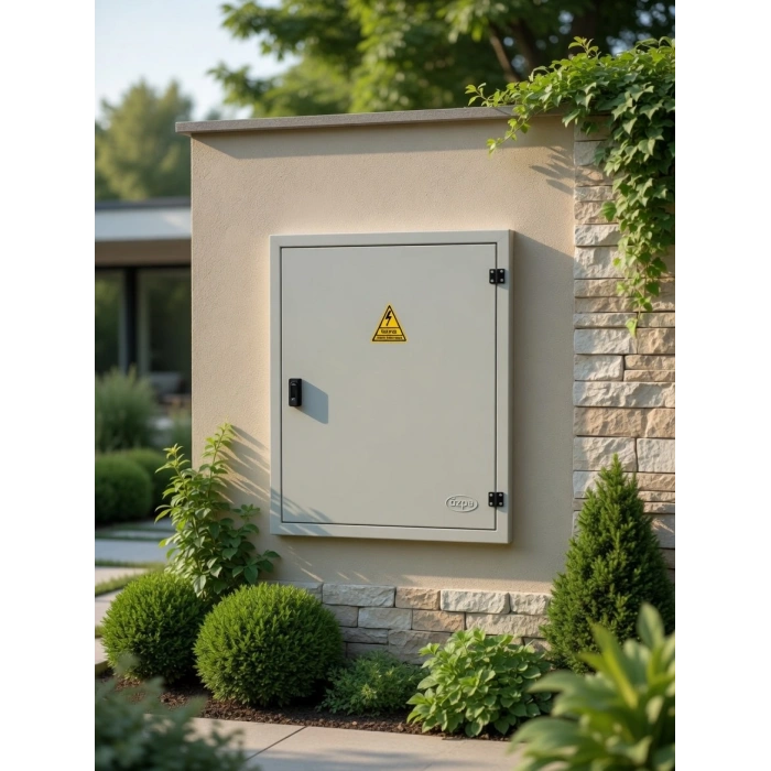 ÖZPA 1703 Sıva Altı 3 Trifaze Sayaçlı 45 Otomatlı Pano IP20 (S. A. Kompak Yerli)