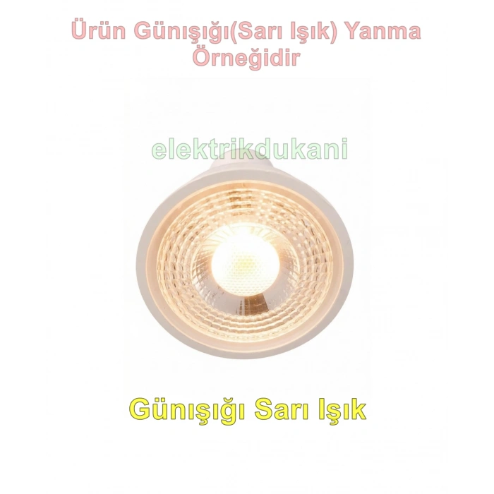 CATA  GU10 Duylu GÜNIŞIĞI 9w Çanak Led Spot Ampul 3000k (Starter Duylu)