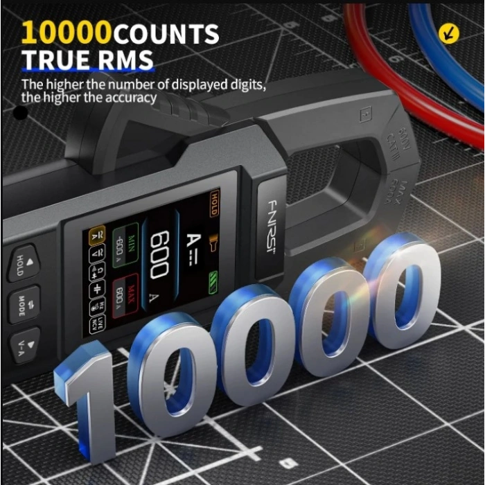 FNIRSi Çok Fonksiyonlu Multi Elektronik Dijital Pense Ampermetre Ölçü Aleti TFT Ekranlı Akıllı Cihaz(Voltaj ve Amper Değerlerini Aynı Ekranda Görebilme