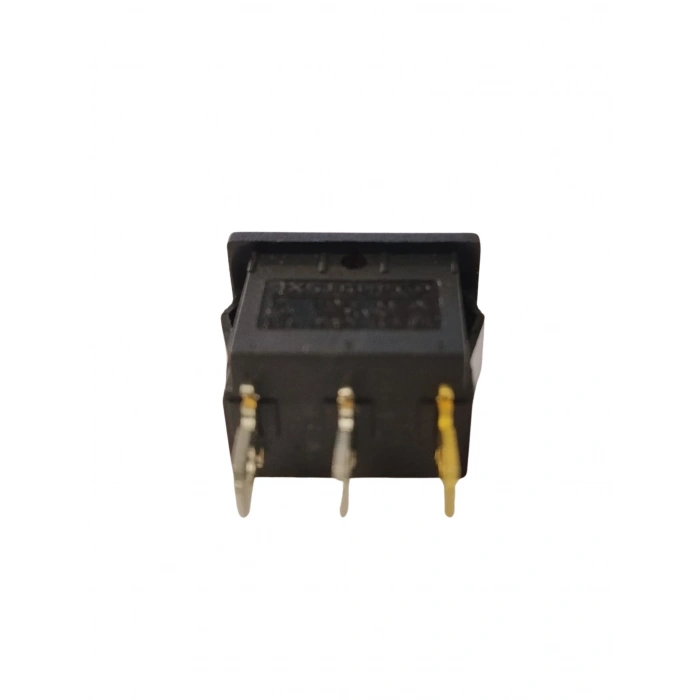 ENDER Işıklı SARI Mini Anahtar 3 Ayaklı 10A 220v IP40 (19x17mm Derinlik 20mm Dikdörtgen)