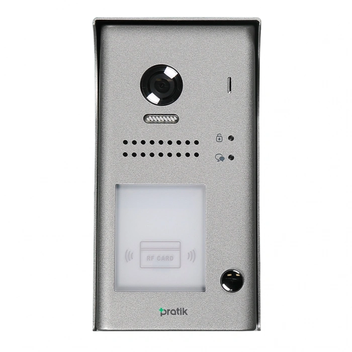 PRATİKPLUS  Villa Tek Butonlu Görüntülü Zil Paneli Temassız Kartlı Kapı Açtırma