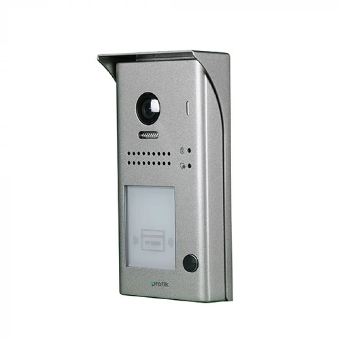 PRATİKPLUS  Villa Tek Butonlu Görüntülü Zil Paneli Temassız Kartlı Kapı Açtırma