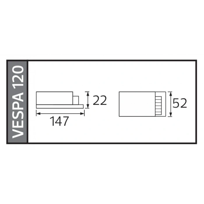 HOROZ Vespa-120 Süper Slim 12v Dc 10A Şerit Led Trafosu 120w IP20 (12 Volt 10 Amper 5mt ye Kadar Kullanım İçin Uygundur)