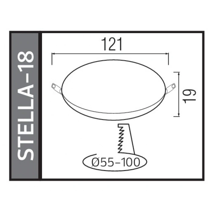 HOROZ Stella-18 18w GÜNIŞIĞI Işık Çerçevesiz Ayarlanabilir Sıva Altı Led Panel Spot 18 Watt 2700k 1800lm 220V IP20