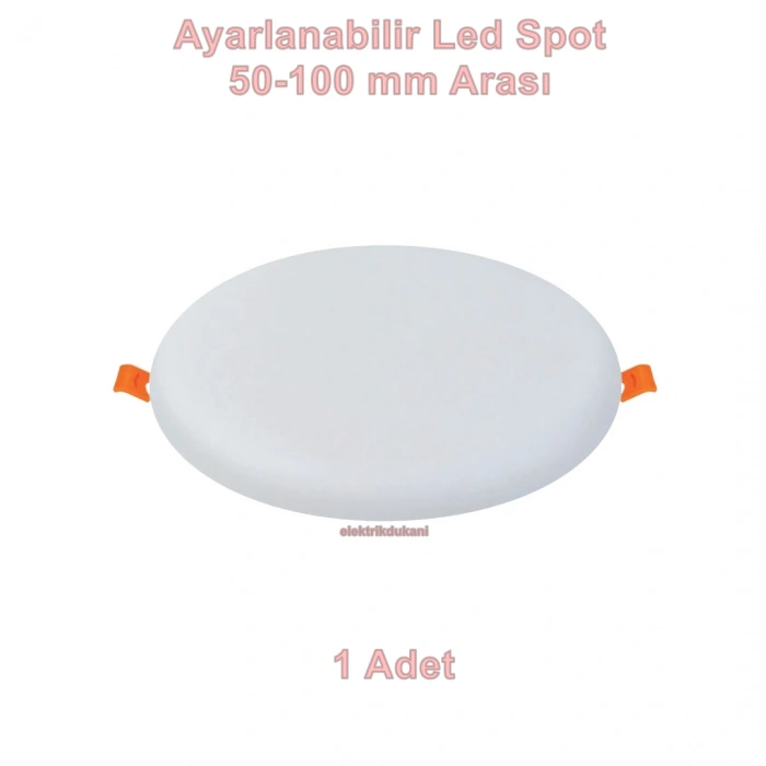 HOROZ Stella-18 18w GÜNIŞIĞI Işık Çerçevesiz Ayarlanabilir Sıva Altı Led Panel Spot 18 Watt 2700k 1800lm 220V IP20