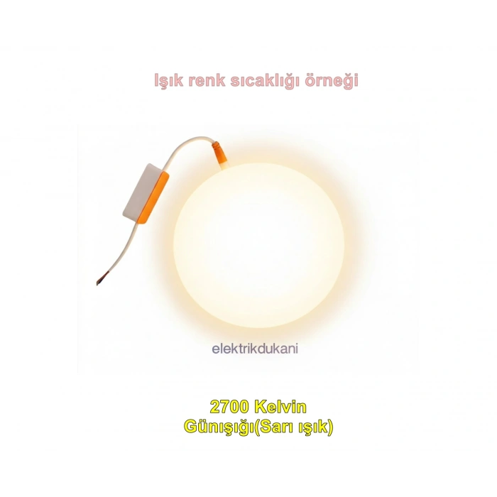 HOROZ Stella-24 24w GÜNIŞIĞI Işık Çerçevesiz Ayarlanabilir Sıva Altı Led Panel Spot 24 Watt 2700k 2500lm 220V IP20