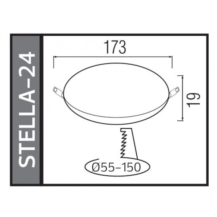 HOROZ Stella-24 24w BEYAZ Işık Çerçevesiz Ayarlanabilir Sıva Altı Led Panel Spot 24 Watt 6400k 2500lm 220V IP20