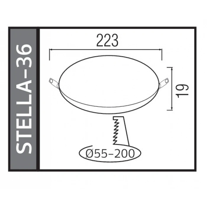 HOROZ Stella-36 36w GÜNIŞIĞI Işık Çerçevesiz Ayarlanabilir Sıva Altı Led Panel Spot 36 Watt 2700k 3820lm 220V IP20