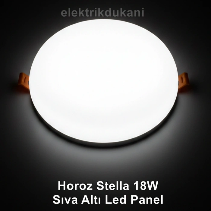 HOROZ Stella-18 18w BEYAZ Işık Çerçevesiz Ayarlanabilir Sıva Altı Led Panel Spot 18 Watt 6400k 1800lm 220V IP20