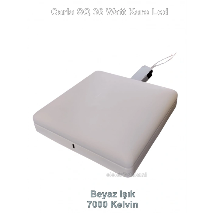 HOROZ Carla/Sq-36 36w BEYAZ Işık Kare Sıva Üstü Led Glop 7000k 3420lm 36 Watt 220V IP20 S. Ü.