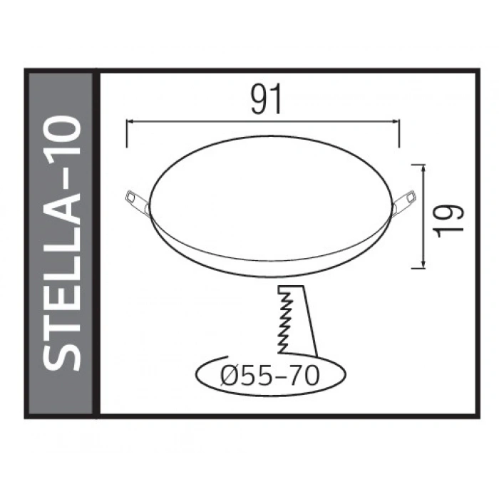 HOROZ Stella-10 10w BEYAZ Işık Çerçevesiz Ayarlanabilir Sıva Altı Led Panel Spot 10 Watt 6400k 935lm 220V IP20