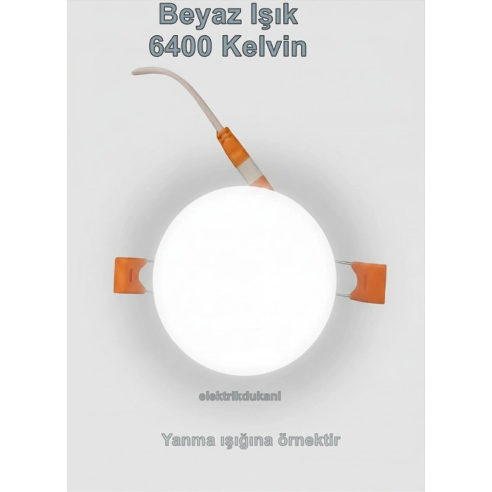 HOROZ Stella-10 10w BEYAZ Işık Çerçevesiz Ayarlanabilir Sıva Altı Led Panel Spot 10 Watt 6400k 935lm 220V IP20
