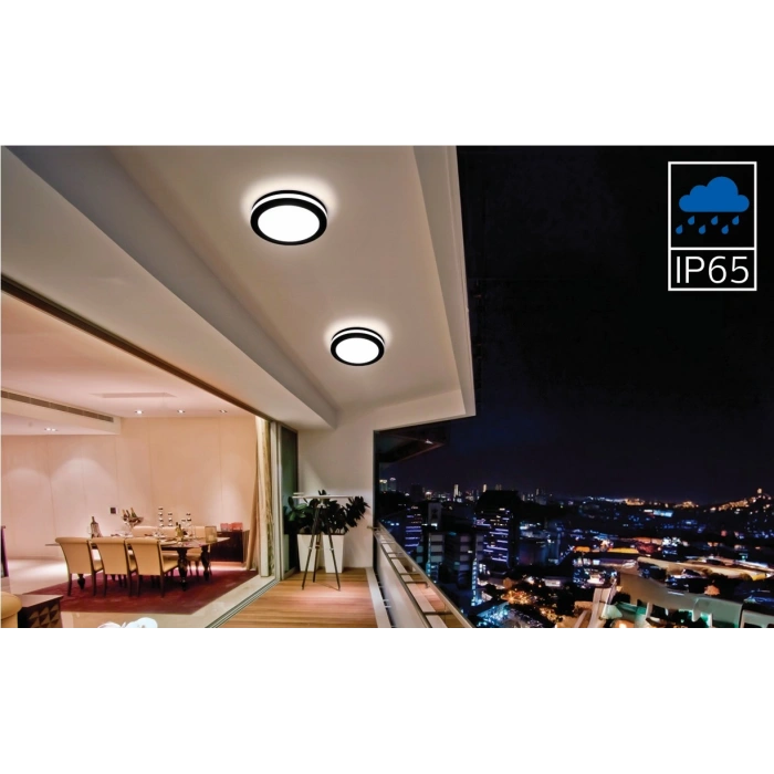 HOROZ Scarlett-30 3 CCT Beyaz 30w 3 Renk Işık Yuvarlak Sıva Üstü Led Glop 6400k-4200k-3000k BEYAZ-GÜNIŞIĞI-Açık GÜNIŞIĞI Işık 2700lm 30 Watt 220 Volt IP54 S. Ü. (Su ve Toz Geçirmez)
