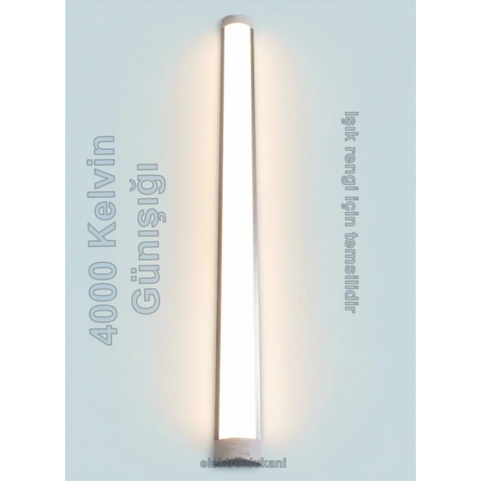 PASHA 120cm 40w GÜNIŞIĞI Yatay Led Bant Armatür 4000k IP20 220 Volt (Alüminyum Kasa)