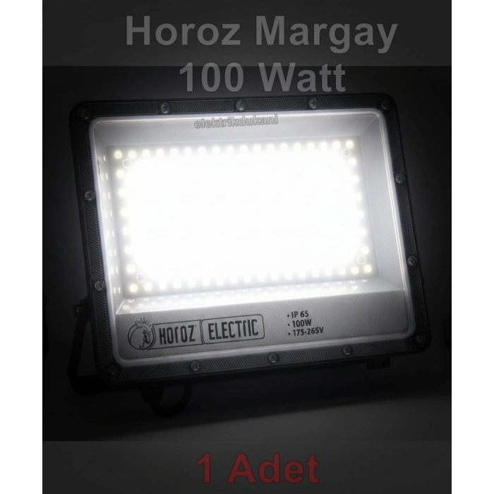 HOROZ Margay-100 100w BEYAZ Led Projektör SMD 6400k IP65 10.000lm (100 Watt 220 Volt)