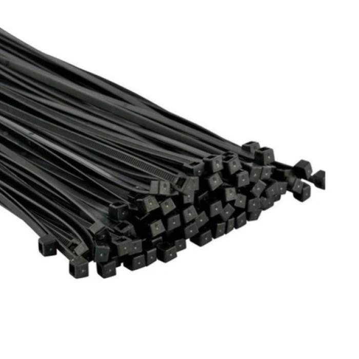 PEMSAN Klips Kablo Bağı 2.5x100 SİYAH (100lü Paket) Kablo Cırdı