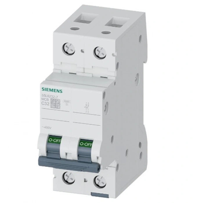 SİEMENS 2x32A C 6kA 2P W-Otomat Sigorta Monofaze 1+N 32 Amper (İki Kutuplu Faz+Faz Veya Faz+Nötür Otomat)