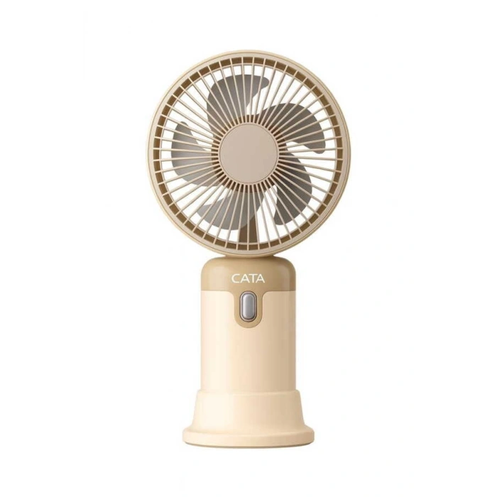 CATA Şarjlı Taşınabilir El Vantilatör 3 Kademe Hız Ayarı El Fanı 2 Watt IP-20 (Hand Fan USB / TYPE-C Şarj Girişli 9x17cm)
