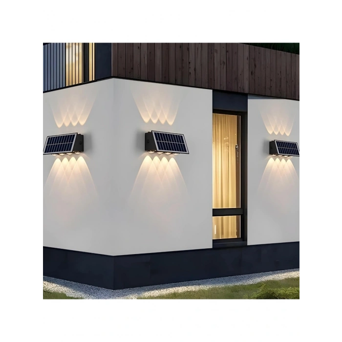 CATA Kos 20w Solar Aplik Günışığı Dış Mekan 3200k 20 Watt IP65 (Güneş Enerjili Duvar Aplik Armatür)