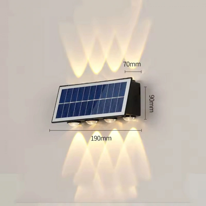 CATA Kos 20w Solar Aplik Günışığı Dış Mekan 3200k 20 Watt IP65 (Güneş Enerjili Duvar Aplik Armatür)