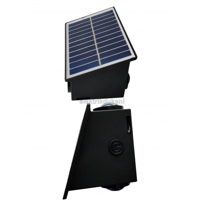 K2 30w CCT Solar Aplik Günışığı / Beyaz Dış Mekan 3200k-6400  30 Watt IP65 (3 Renk Güneş Enerjili Duvar Aplik Armatür)