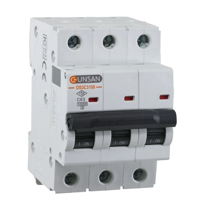 GÜNSAN 3X63A 10kA C TİP 3P OTOMAT VALTA