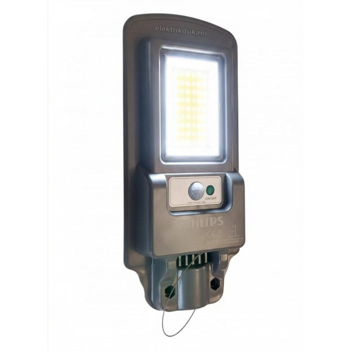 PHILIPS 100w Solar Ledli Sokak Lambası Armatür 6500k BEYAZ Işık 1000lm IP65 (Kumandalı Güneş Enerjili)
