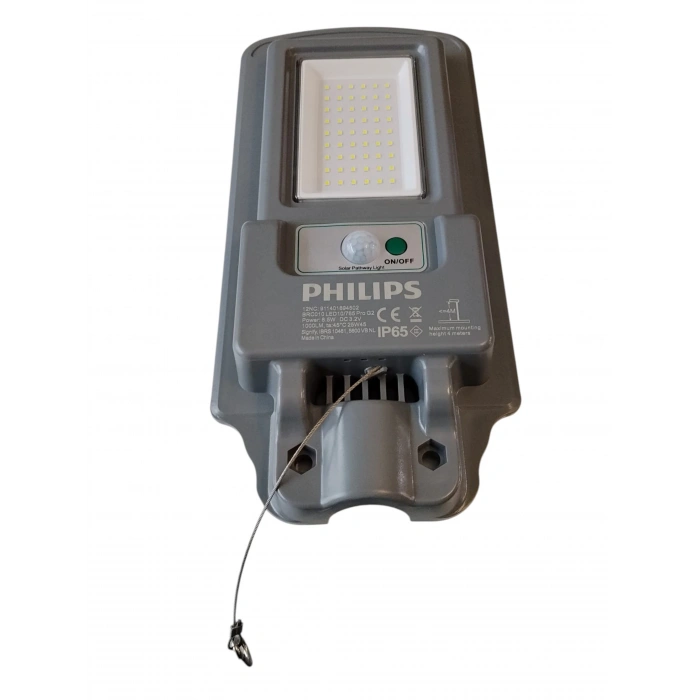 PHILIPS 100w Solar Ledli Sokak Lambası Armatür 6500k BEYAZ Işık 1000lm IP65 (Kumandalı Güneş Enerjili)