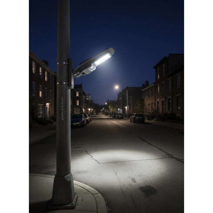 PHILIPS 200w Solar Ledli Sokak Lambası Armatür 6500k BEYAZ Işık 2000lm IP65 (Kumandalı Güneş Enerjili)