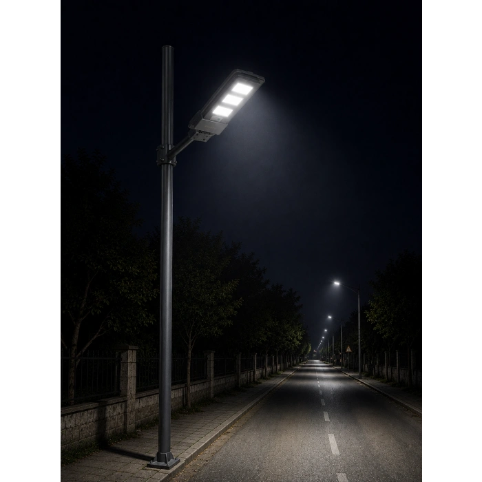 PHILIPS 400w Solar Ledli Sokak Lambası Armatür 6500k BEYAZ Işık 4000lm IP65 (Kumandalı Güneş Enerjili)