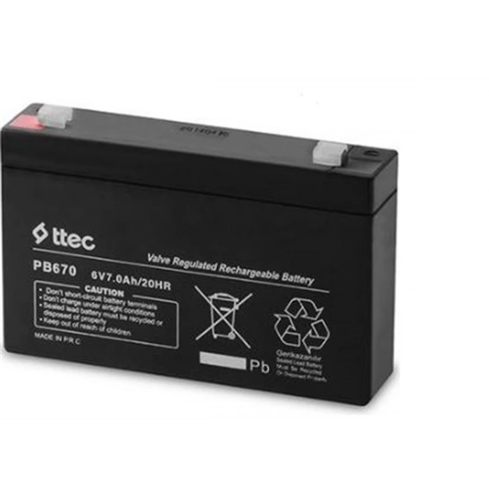 6V 7A Akü Oyuncak Şarjlı Araba Aküsü