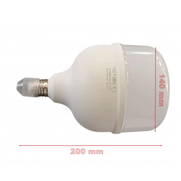 ACK 50w E-27 Torch Led Ampul Bulb GÜNIŞIĞI 3000k (Sarı Işık) 220v 4400lm IP20