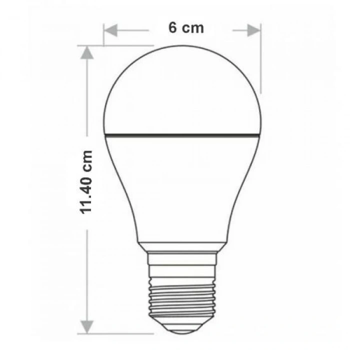 ACK 9w Led Ampul E-27 4000k Günışığı 840lm