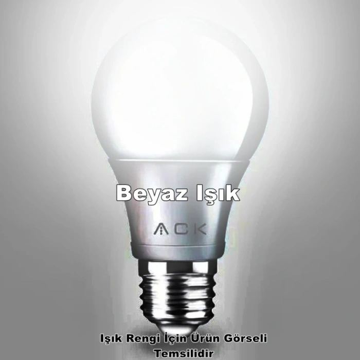 ACK E-27 9W LED AMPUL DUYLU BEYAZ 880 LÜMEN