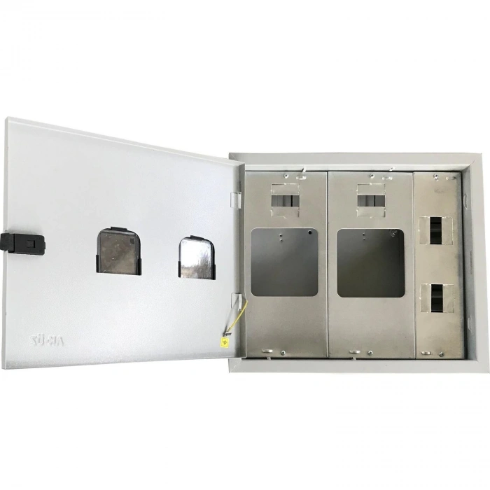 AKÖZ 2 Monofaze Sayaçlı 6 Otomatlı Sıva Altı Pano (Sac) S. A. 204