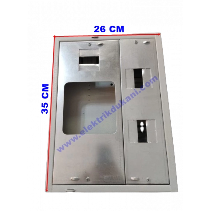 AKÖZ 1 Sayaçlı 6 Otomat Sigortalı Sıva Üstü Sac Pano (Yes Pano)