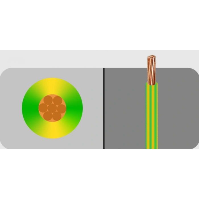 ALTIN 10ç mm NYA Kablo Sarı/Yeşil Sarıyeşil