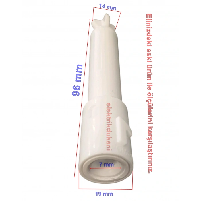ARNİCA CH Hazne Kısa Bıçak Tutucu Mili Beyaz (Rapid Panna Diva Orjinal Ürün)