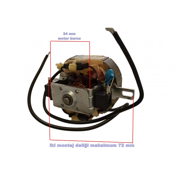 ARNİCA SK Saç Kurutma Fön Makinesi Alize Pro Motor 220V (Orjinal Yedek Parça)