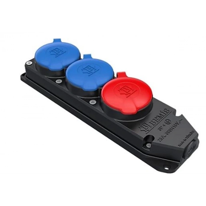 BEMİS 2 MONOFAZE  1 TRİFAZE  KAUÇUK GRUP PRİZ