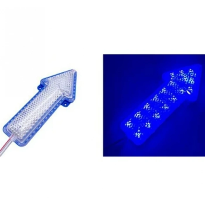 ÇAKAR 12V ANİMASYONLU OK İŞARETLİ LED MODÜL MAVİ
