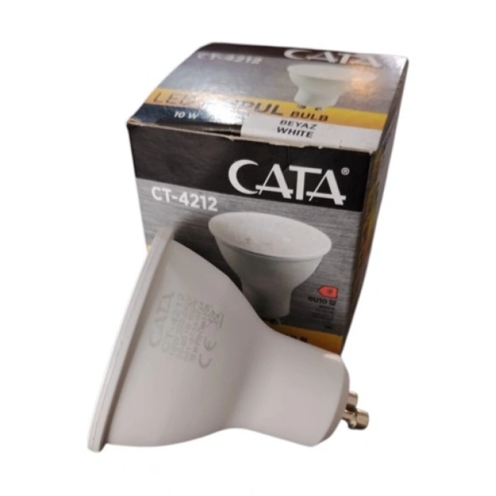 CATA 10w BEYAZ GU10 Duylu Çanak Led Spot Ampul 6400k (Starter Duylu) 220 Volt 10 Watt
