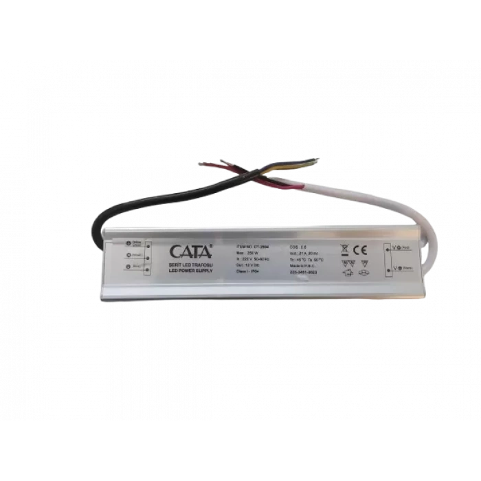 CATA 12V 21A Dış Mekan Led Trafosu 250W IP64
