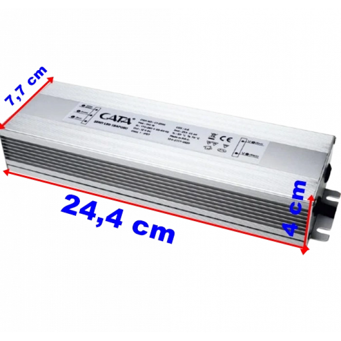 CATA 12V 25A Dış Mekan Led Trafosu 300W IP64