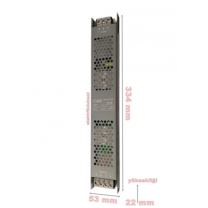 CATA 12V 40A Şerit Led Adaptörü 40A 480W Süper Slim