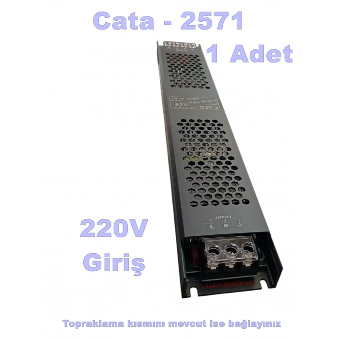 CATA 12V 40A Şerit Led Adaptörü 40A 480W Süper Slim