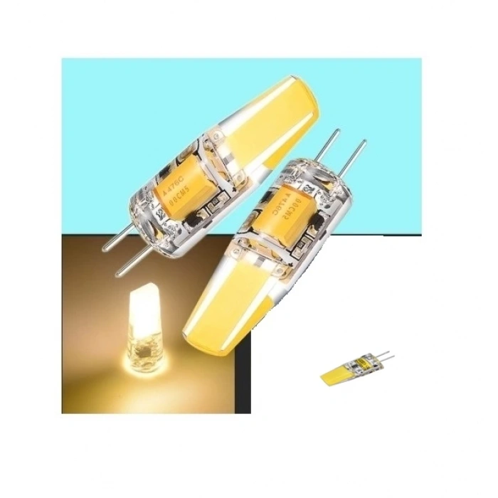CATA 12v 4w Cop Ledli Kapsül Ampul G4 Duylu 3200K Günışığı (30w Işık Verir)