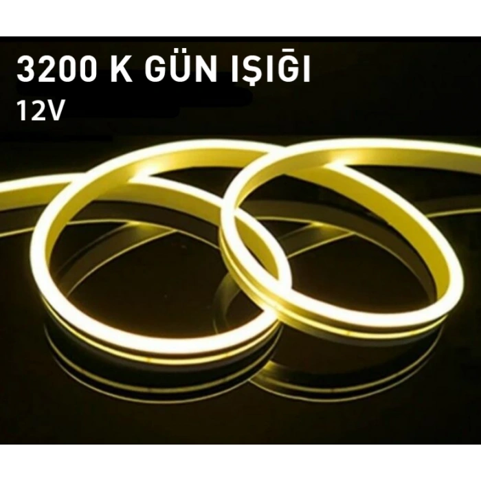 CATA 12V GÜNIŞIĞI NEON LED HORTUM 3500K (1MT FİYATI)